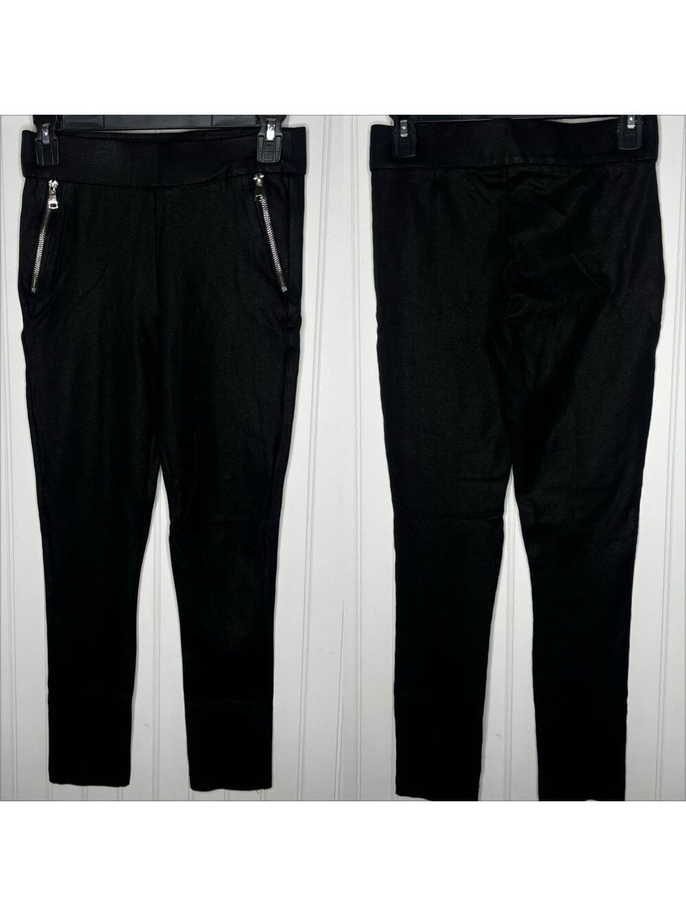 Black pleather Jegging Size Small